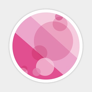 Pink Spheres Abstract Magnet